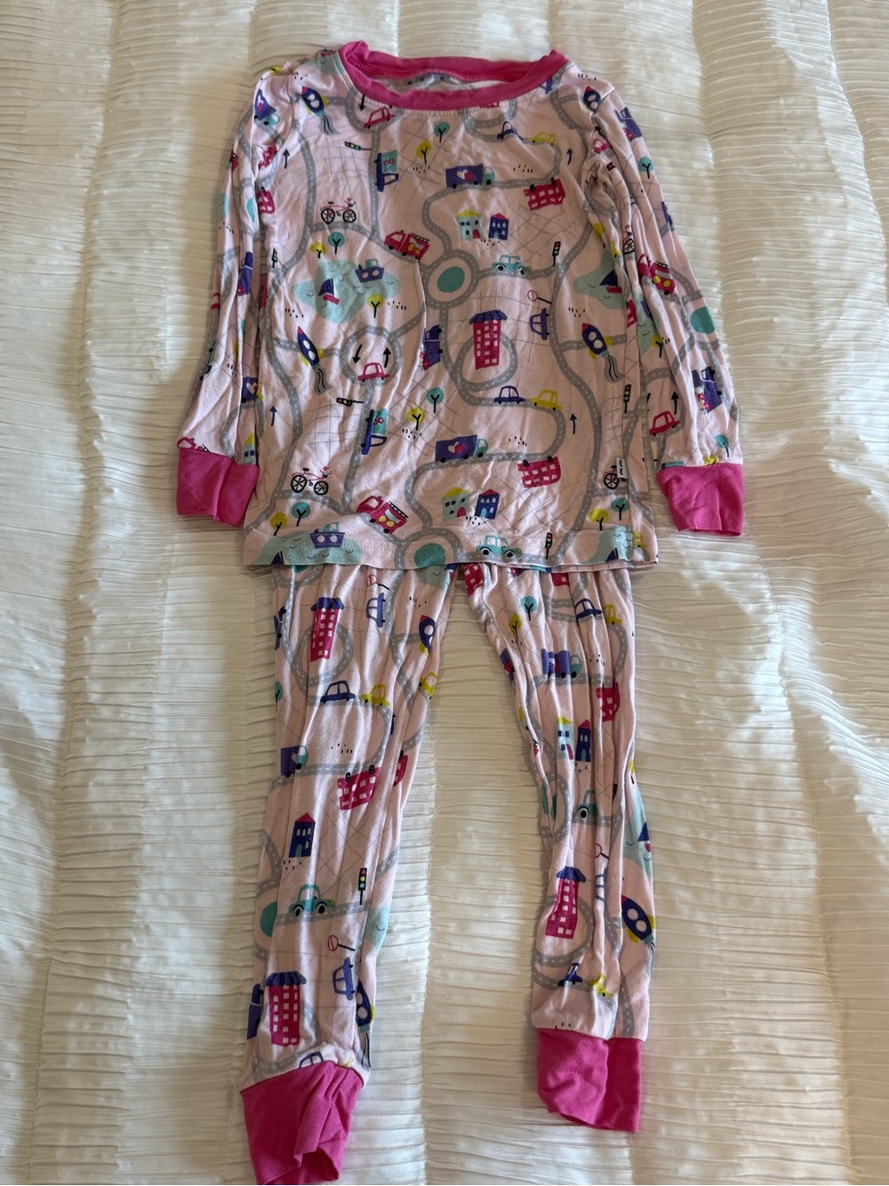 🚘💗Little Sleepies Rosy Road Trip Two-Piece PJ💗🚘